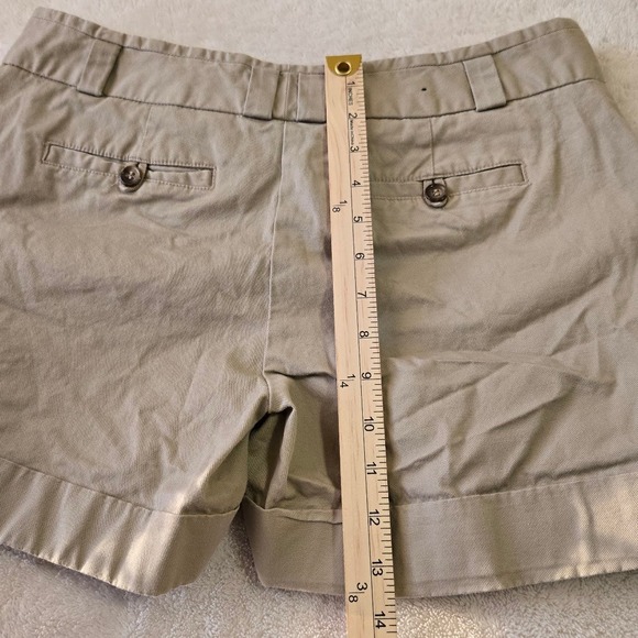 Cuffed Chino Shorts Cotton Stretch Casual Size 8 Outback Red Womens Khaki - Picture 9 of 10